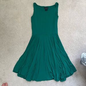 Emerald green dress